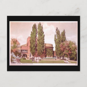 Old Postcard, Stratford-upon-Avon, Theatergärten Postkarte