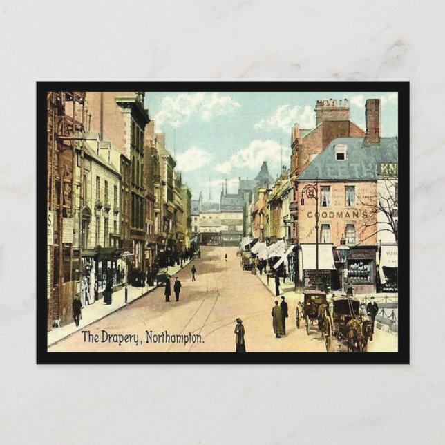 Old Postcard - The Drapery, Northampton Postkarte (Vorderseite)