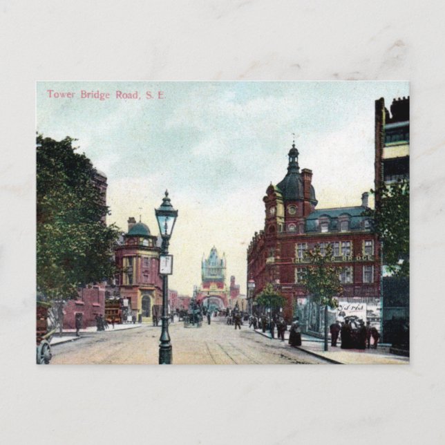 Old Postcard - Tower Bridge Rd, London Postkarte (Vorderseite)