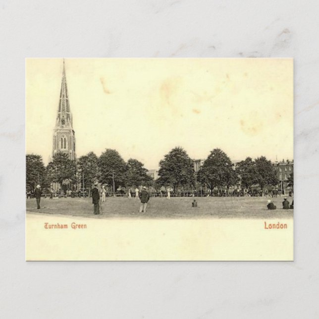 Old Postcard - Turrnham Green, Chiswick, London. Postkarte (Vorderseite)