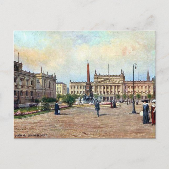 Old Postcard - Universität, Leipzig Postkarte (Vorderseite)