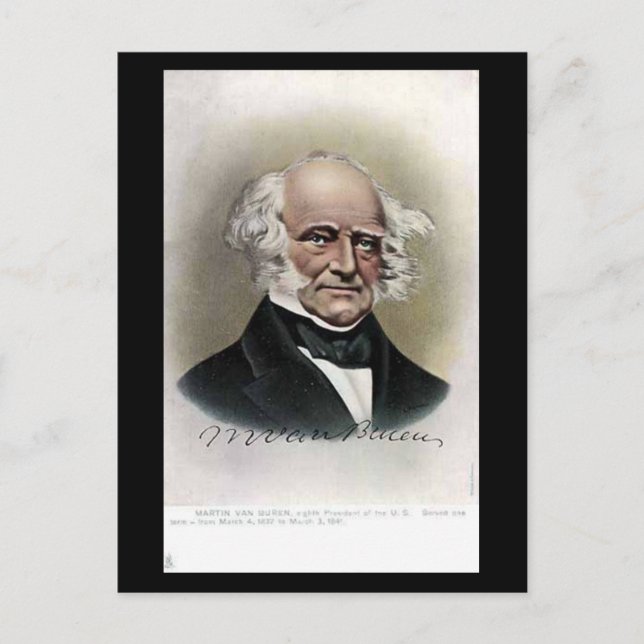 Old Postcard - US-Präsident Martin Van Buren Postkarte (Vorderseite)