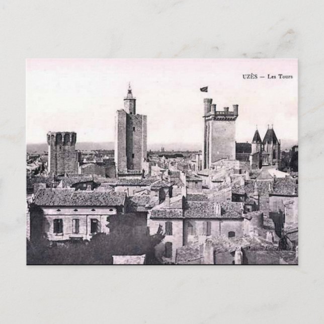 Old Postcard - Uzès, Gard, Frankreich Postkarte (Vorderseite)