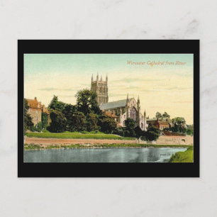 Old Postcard - Worcester Cathedral Postkarte