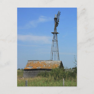 Old Prairie Windmill Postkarte