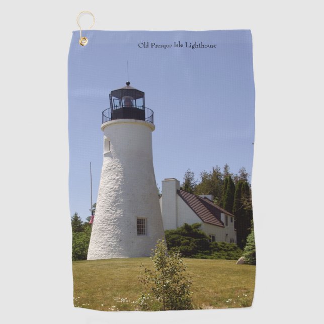 Old Presque Isle Lighthouse Golfhandtuch (Vorderseite)
