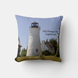Old Presque Isle Lighthouse Square Kopfkissen Kissen