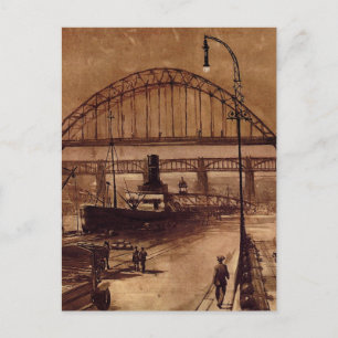 Old Quayside Post Card Postkarte