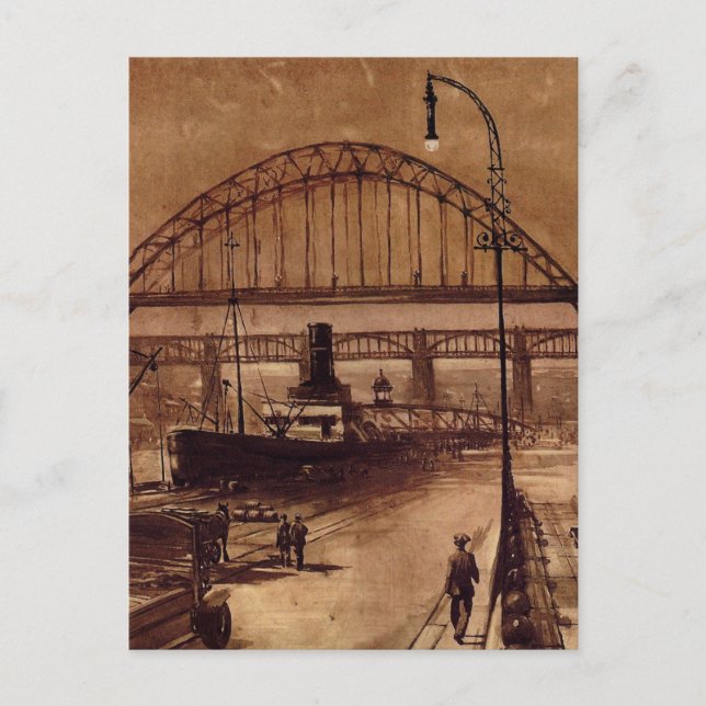 Old Quayside Post Card Postkarte (Vorderseite)