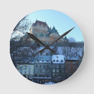 Old Quebec City, Quebec, Canada Runde Wanduhr