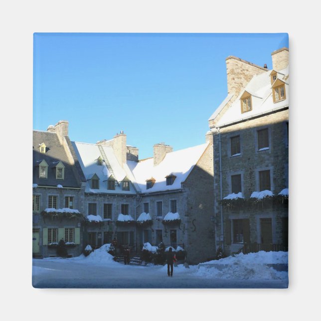 Old Quebec City, Quebec, Kanada Magnet (Vorne)