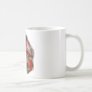 Old Red London Bus Kaffeetasse