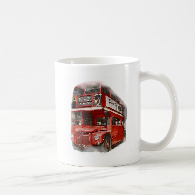 Old Red London Bus Kaffeetasse (Rechts)