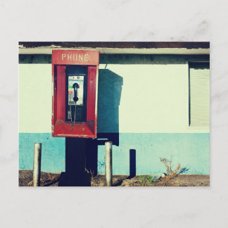 Old Red Telefone Box Postkarte