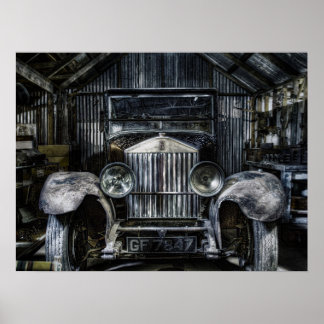Old Rolls Royce Poster