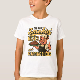 Old Row Smokin Meats und klatschende Backen T-Shirt
