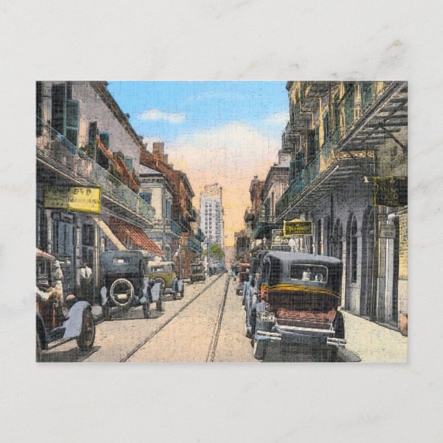 Old Royal Street New Orleans Postkarte (Vorderseite)