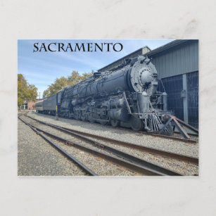 Old Sacramento Steam Motor Postkarte