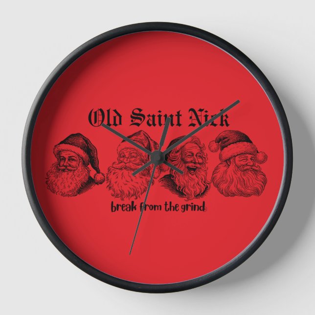 Old Saint Nick BFTG Clock Uhr (Vorderseite)