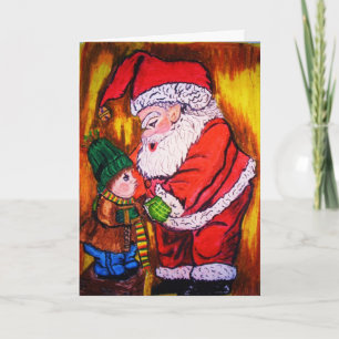OLD SAINT NICK Weihnachtskarte Feiertagskarte