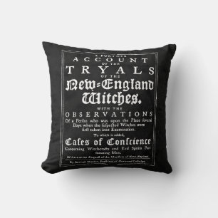 Old Salem Witch-Prozesse Kissen