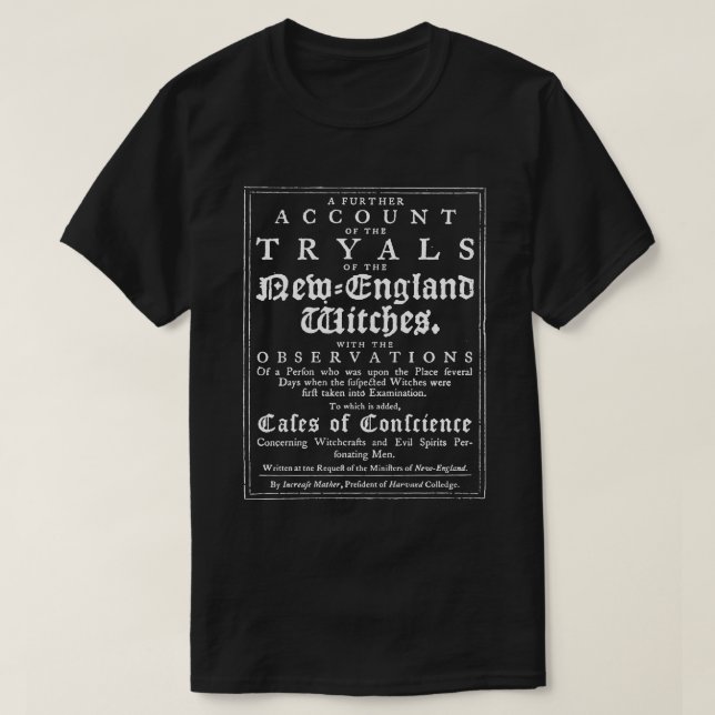 Old Salem Witch Trials T - Shirt (Design vorne)