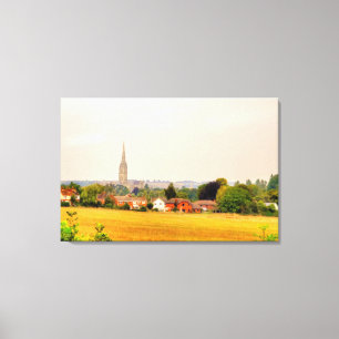 Old Salisbury Cathedral, Salisbury, Wiltshire, Ver Leinwanddruck