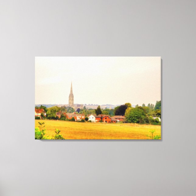 Old Salisbury Cathedral, Salisbury, Wiltshire, Ver Leinwanddruck (Vorderseite)