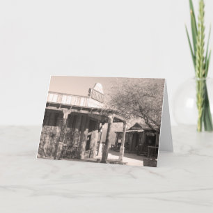 Old Saloon Gammons Gulch Arizona Carte de voeux