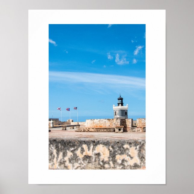 Old San Juan Lighthouse Fotografie Print/ Poster (Vorne)