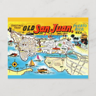 Old San Juan Postcard Postkarte