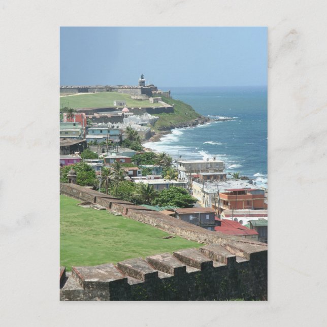 Old San Juan Shore Postkarte (Vorderseite)