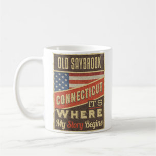 Old Saybrook Connecticut Kaffeetasse