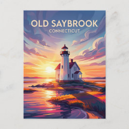 Old Saybrook, Connecticut, Vereinigte Staaten Postkarte