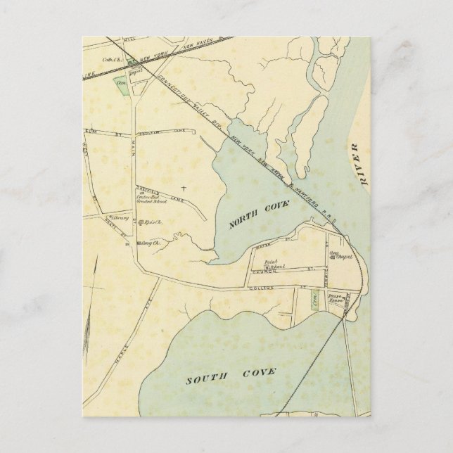 Old Saybrook Postkarte (Vorderseite)