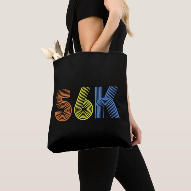 Old School 56k Internet Computer Modem Typografie Tasche (Von Nahem)