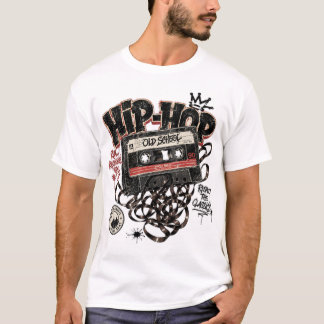 Old School 90er Hip Hop Kassette Retro T-Shirt