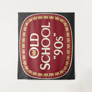 Old School 90er Malzbier 40oz Etikettendesign Wandteppich