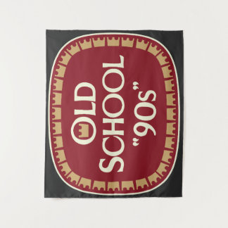 Old School 90er Malzbier 40oz Etikettendesign Wandteppich