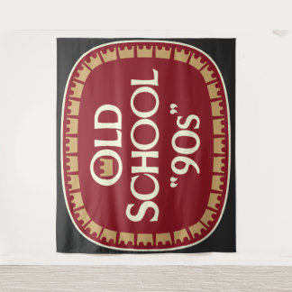 Old School 90er Malzbier 40oz Etikettendesign Wandteppich