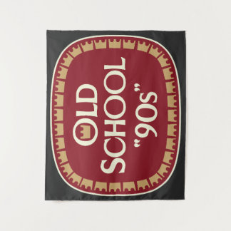 Old School 90er Malzbier 40oz Etikettendesign Wandteppich