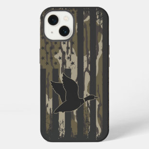 Old School Camouflage Duck Junting American USA Fl iPhone Hülle
