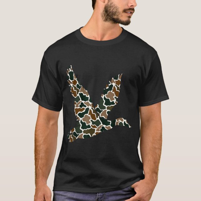 Old School Camouflage Jäger T-Shirt (Vorderseite)