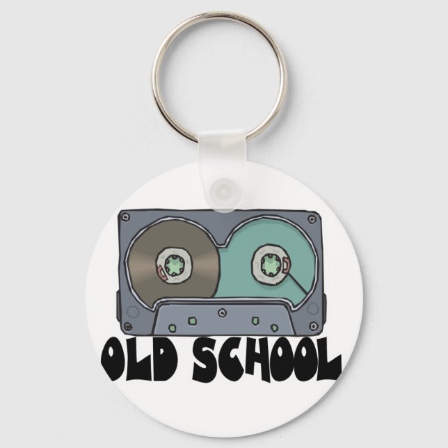 old school cassette tape schlüsselanhänger (Vorderseite)