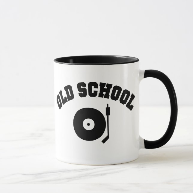 Old School DJ Plattenspieler Tasse (Rechts)
