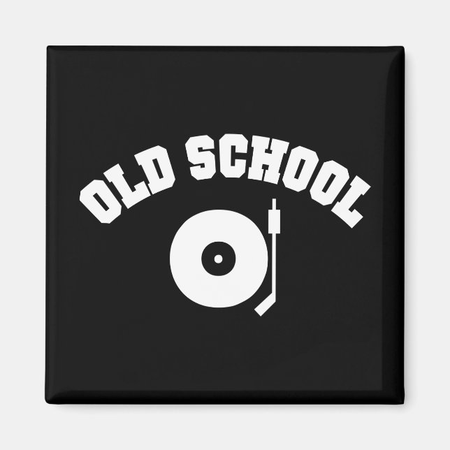 Old School DJ Record Player Magnet (Vorne)