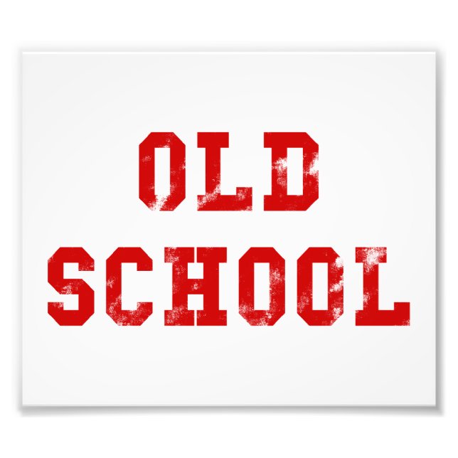 Old School Foto Print | Oldskool Geschenke (Vorne)