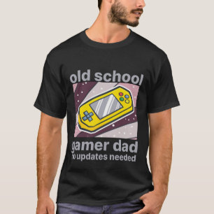 Old School Gamer Dad Retro-Konsole-Kunst T-Shirt