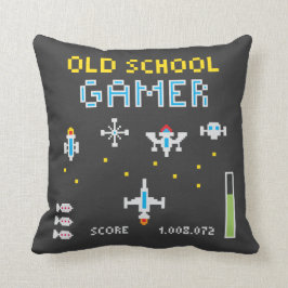 Old School Gamer - Stellarship - Throw Kissen