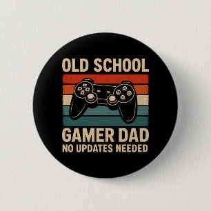 Old School Gamer Vater Retro Controller Button